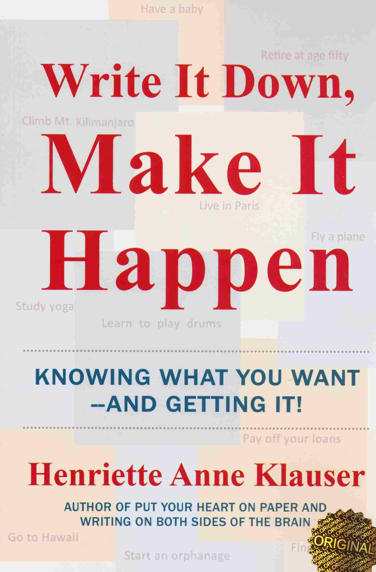 WRITE IT DOWN  MAKE IT HAPPEN  بنویس تا اتفاق بیفتد (زبان اصلی  انگلیسی)