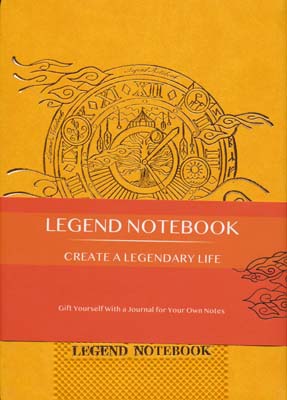 دفتر یادداشت خط دار LEGEND (زرد)