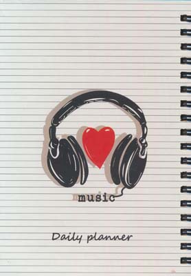 پلنر روزانه (LOVE MUSIC  کد801)  (سیمی)