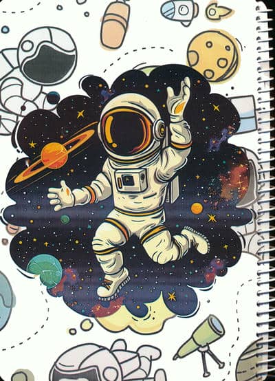 دفتر نقاشی فضانورد 40برگ (کد 507)