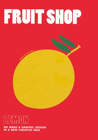 دفتر یادداشت بی خط (FRUIT SHOP)  (LEMON  کد 288)