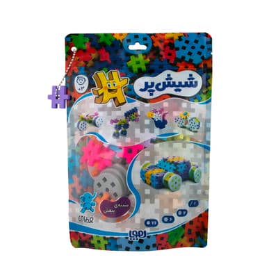 بسته اسباب بازی ساختنی شیش پر کوچولو  بسته ی بنفش