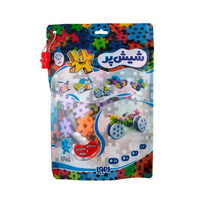 بسته اسباب بازی ساختنی شیش پر کوچولو  بسته ی ماشین و موتور