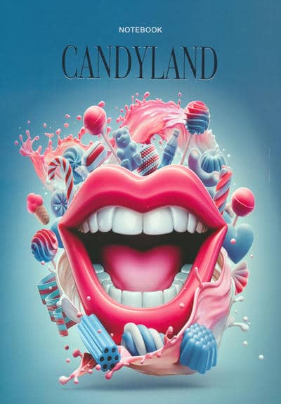 دفتر یادداشت خط دار  (CANDYLAND  کد 493)