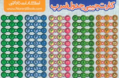 فلش کارت جیبی جدول ضرب