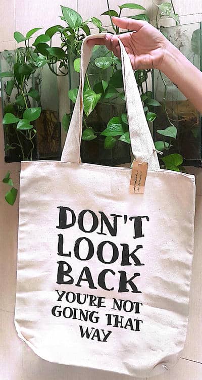 کیف پارچه ای  (DONT LOOK BACK  کد 750)