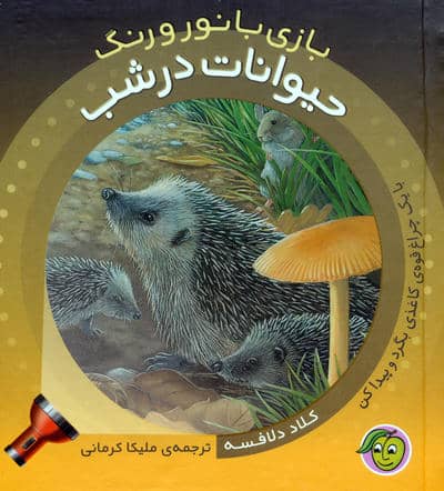 حیوانات در شب (با یک چراغ قوه ی کاغذی بگرد و پیدا کن)  (بازی با نور و رنگ)