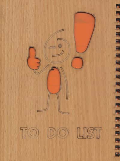 دفتر برنامه ریزی (TO DO LIST) (سیمی  لیزری) (زرکوب  رقعی)