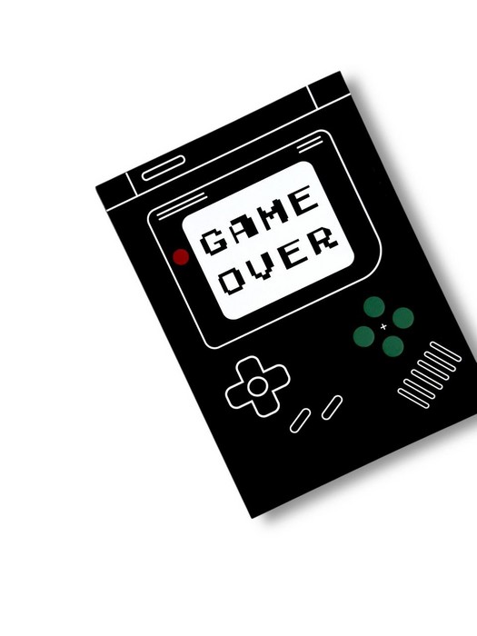 دفتر یادداشت نقطه ای RETRO (طرح GAME OVER  کد 964) (شمیز  وزیری)
