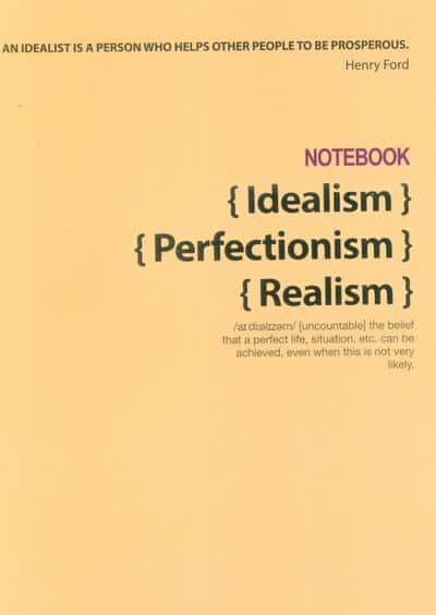 دفتر برنامه ریزی (پلنر IDEALISM PERFECTIONISM REALISM  کد 435)  شمیز  رقعی