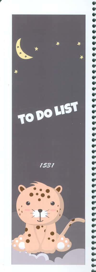 دفترچه یادداشت (to do list  کد 1531)  (سیمی  شمیز  رحلی)