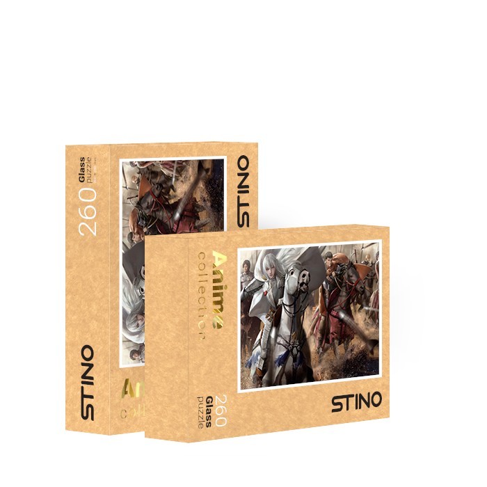 پازل شیشه ای استینو 260 تکه طرح انیمه (کد 80105)  (باجعبه)