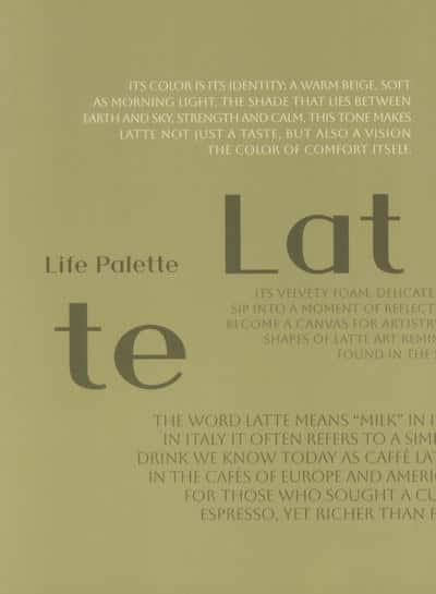 دفتر یادداشت بی خط LIFE PALETTE (طرح LATTE  کد 473) (شمیز  جیبیی)