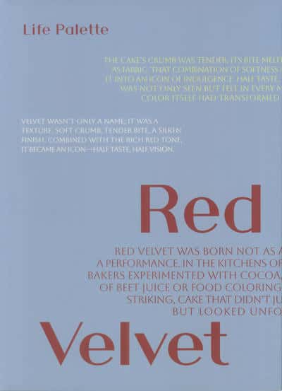 دفتر یادداشت بی خط LIFE PALETTE (طرح RED VELVET  کد 497) (شمیز  جیبیی)