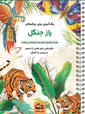 راز جنگل (رنگ آمیزی برای بزرگسالان نقش هایی برای رهایی از استرس و رسیدن به آرامش)