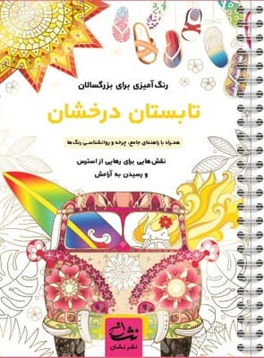 تابستان درخشان (رنگ آمیزی برای بزرگسالان نقش هایی برای رهایی از استرس و رسیدن به آرامش)