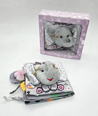 کتاب پارچه ای حیوانات جنگل (2زبانه  باجعبه)