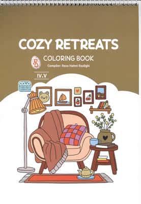 کتاب رنگ آمیزی (طرح COZY RETREATS   کد 1707)