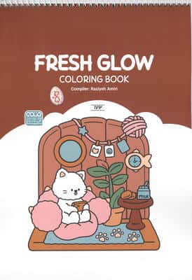 کتاب رنگ آمیزی FRESH GLOW (کد 1712)  (سیمی)