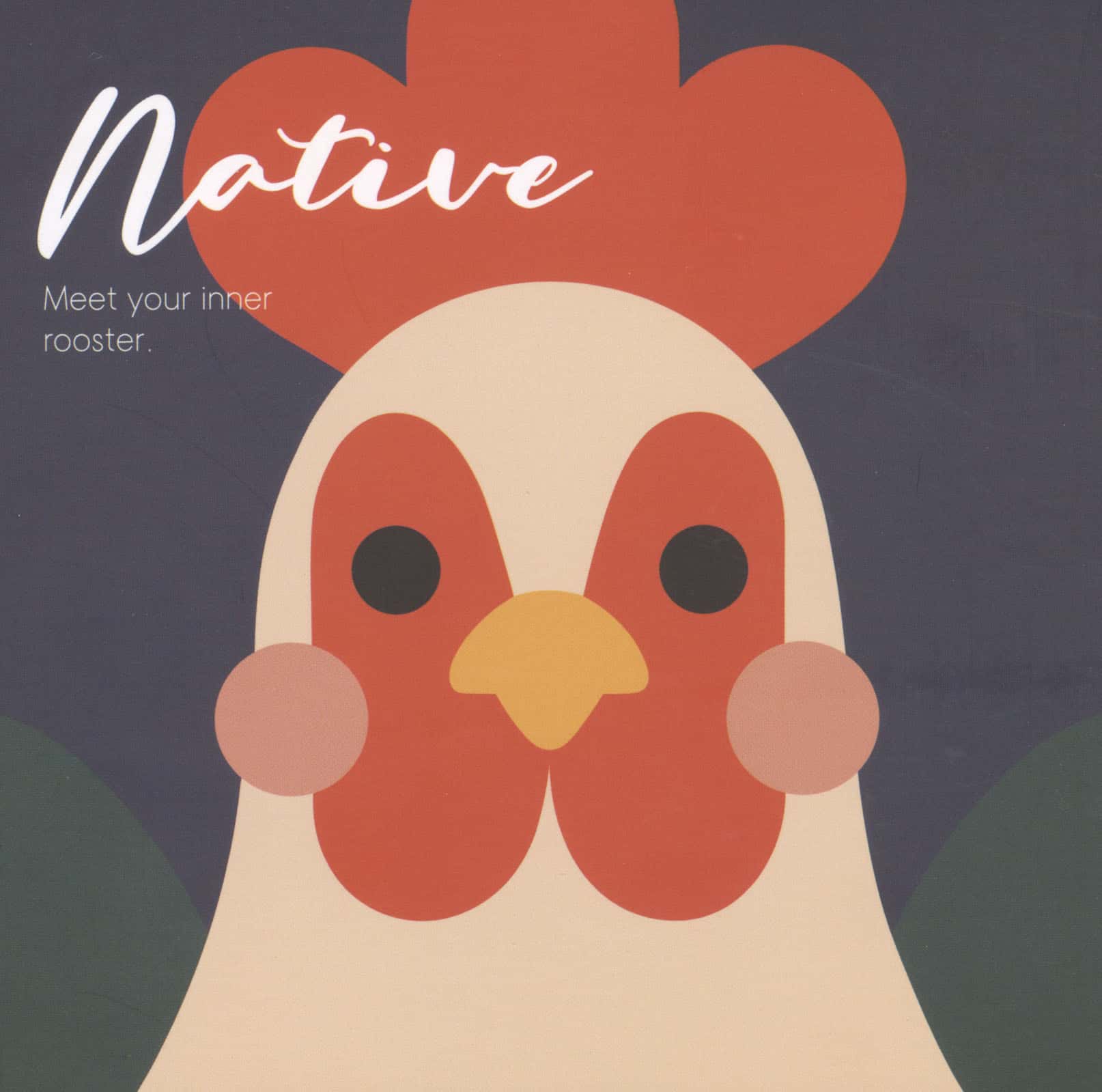 دفتر یادداشت خط دار NATIVE (طرح ROOSTER)  شمیز  خشتی