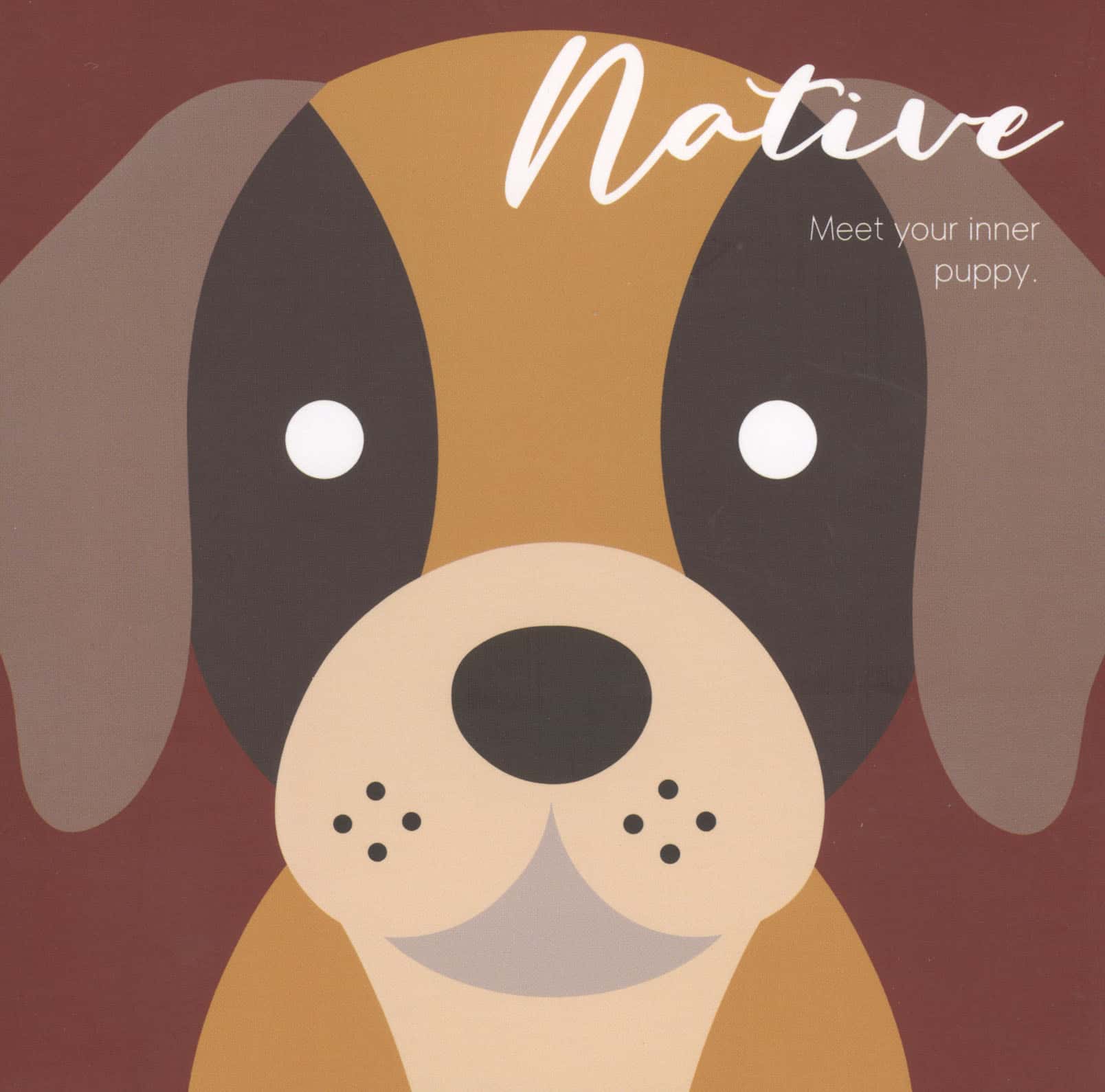 دفتر یادداشت خط دار NATIVE (طرح PUPPY)  شمیز  خشتی