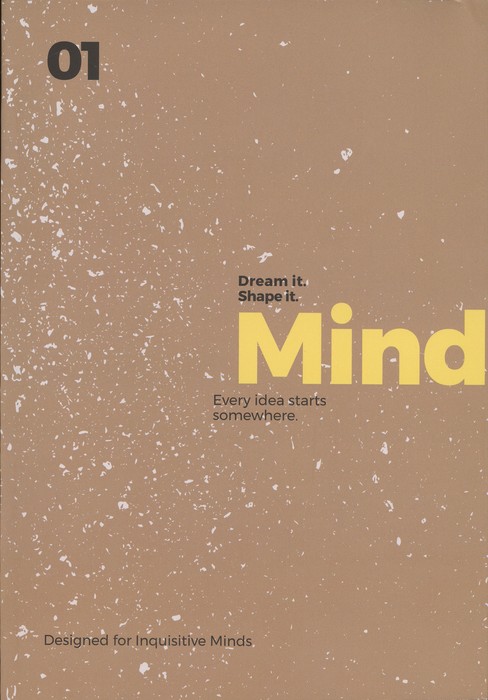 دفتر یادداشت خط دار WORD (طرح MIND) شمیز رقعی