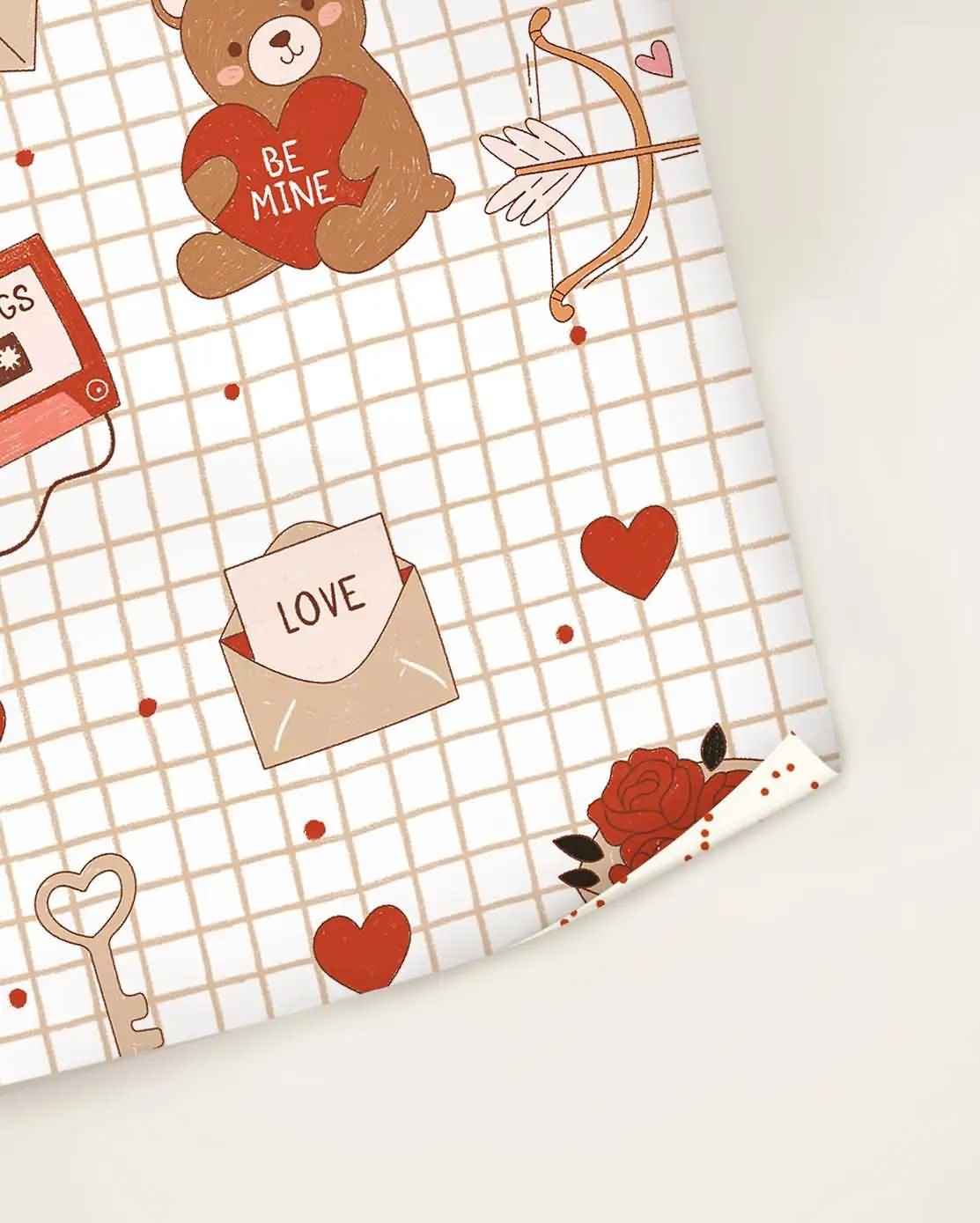 کاغذ کادو لینن خرس تدی