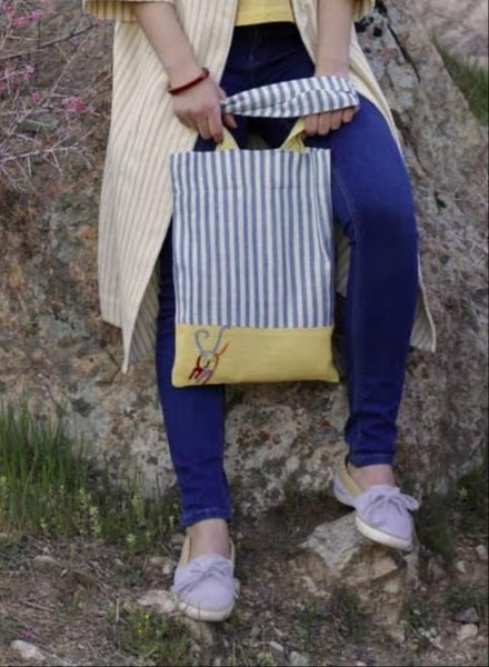 ساک پارچه ای طرح دار