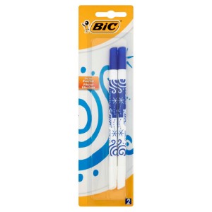 خودنویس آبی به همراه پاک کن 2 عددی بیک (BIC)