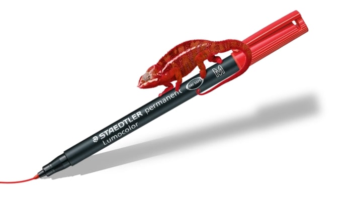 روان نویس پاک نشو 1 mm قرمز M لوموکالر استدلر (STAEDTLER)