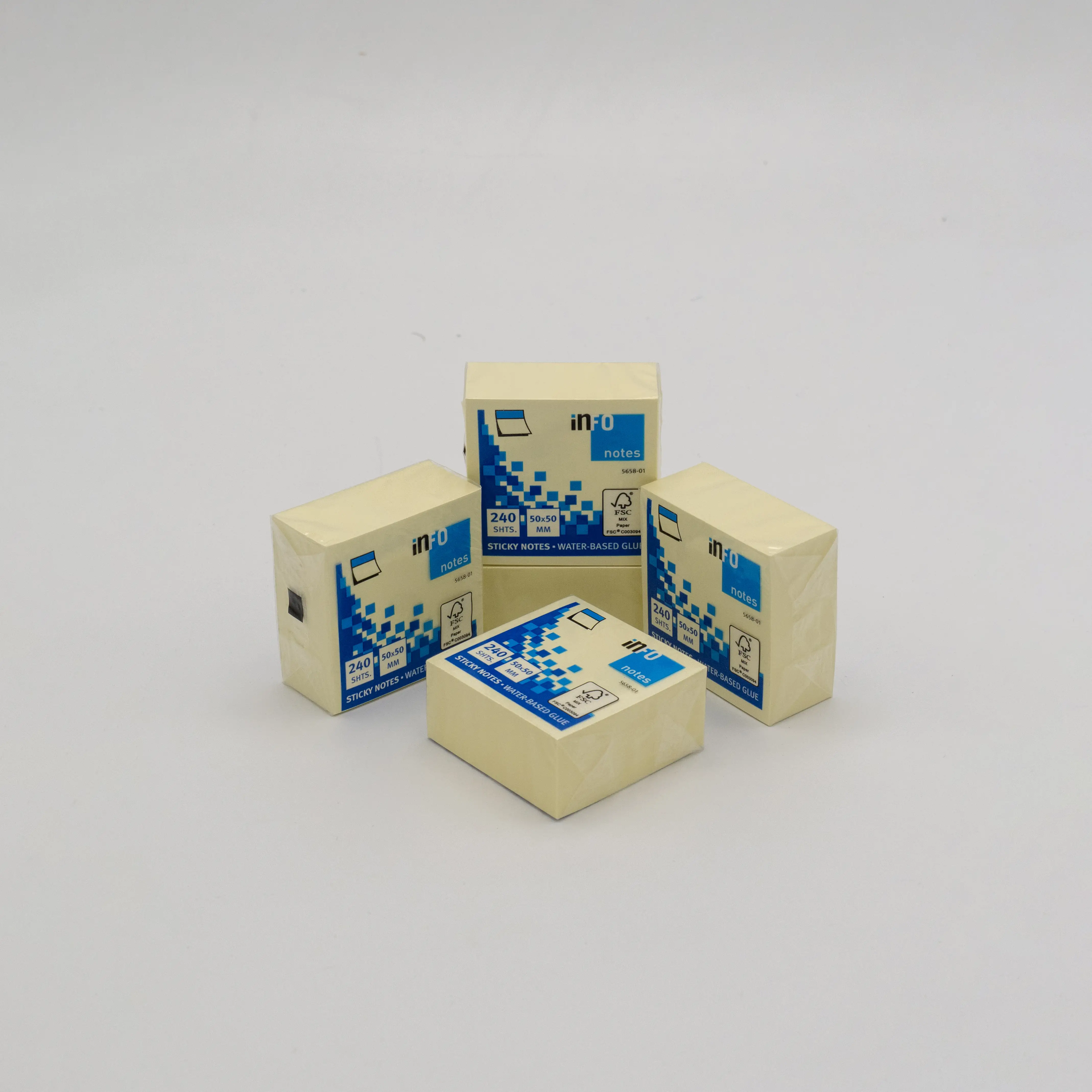 یادداشت مکعبی 240 برگ زرد روشن 801