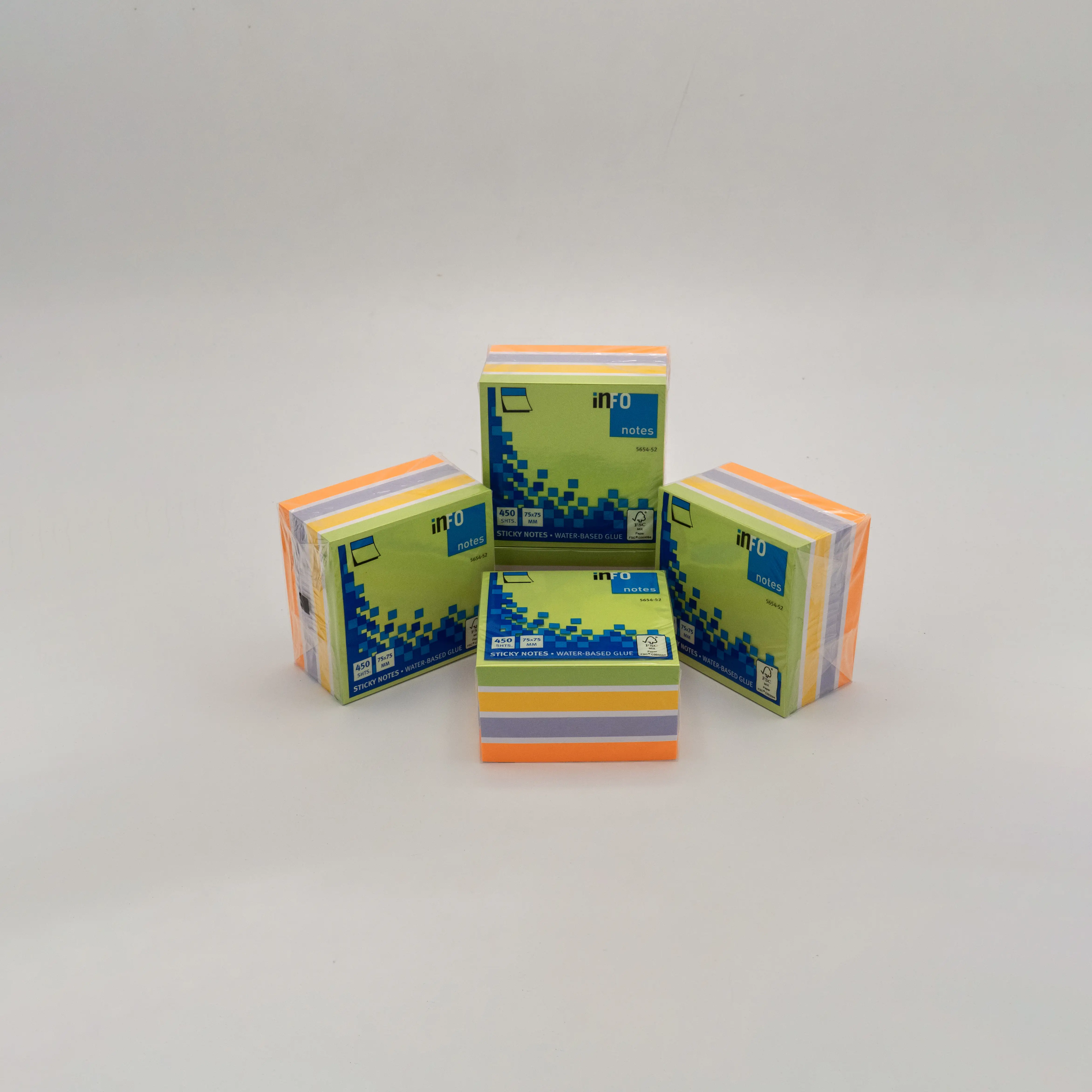 یادداشت مکعبی 450 برگ 5 رنگ 452