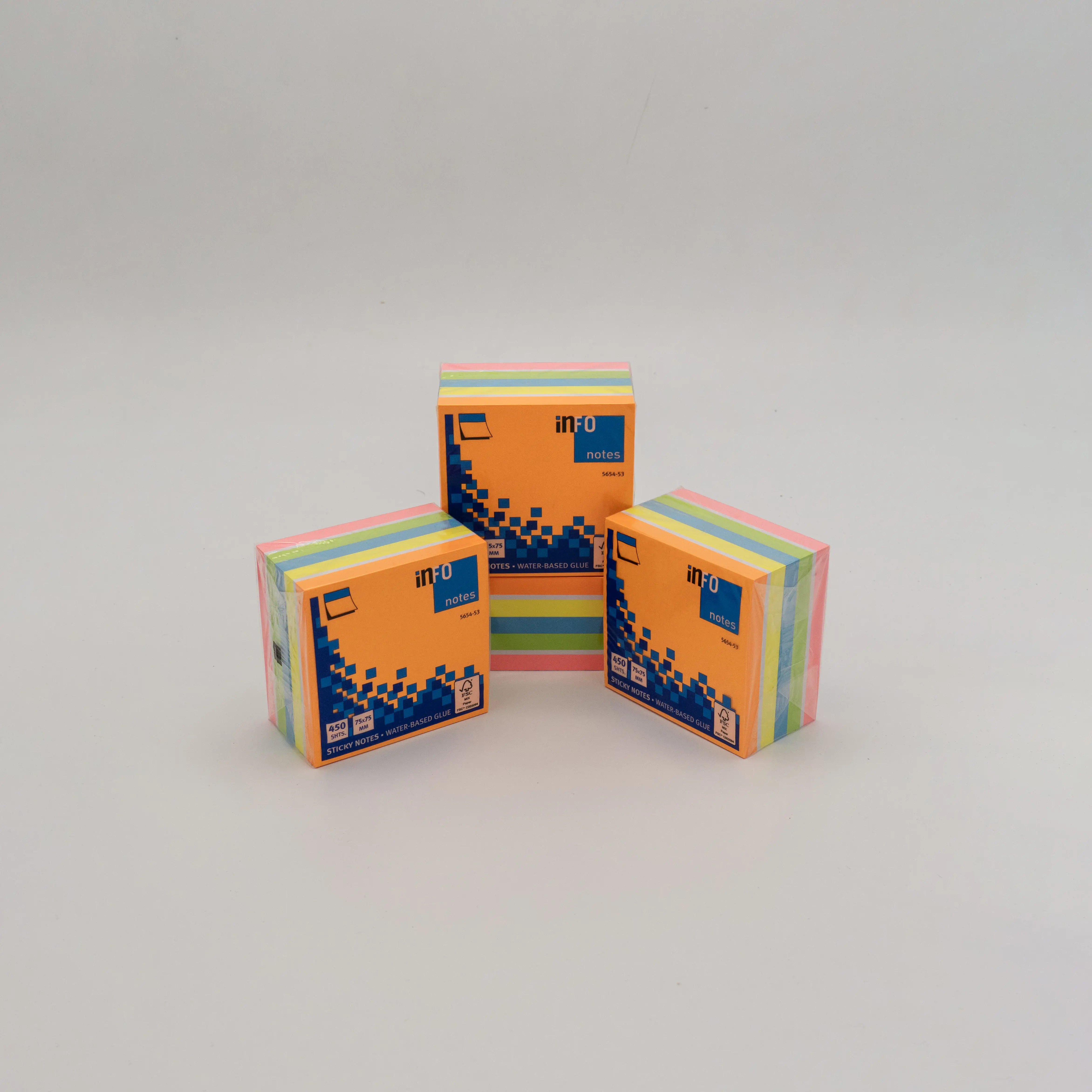 یادداشت مکعبی 450 برگ 6 رنگ 453