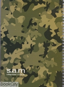 دفتر 100 برگ سیمی وزیری مجلد sam 31