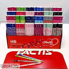 مداد سیاه HB بدنه رنگی طرح قلب  Graphite Pencil فکتیس (FACTIS)