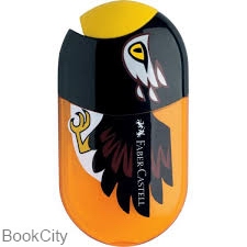 تراش 2 سوراخ مخزن دار پاک کن دار طرح عقاب فابرکاستل (FABER CASTELL)