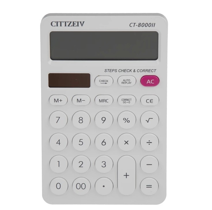 ماشین حساب سفید CITTZEIV مدل CT8000II