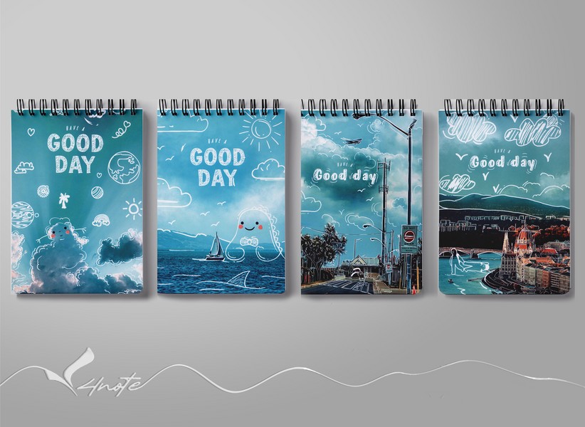 دفترچه یادداشت 80 برگ سیمی Good Day