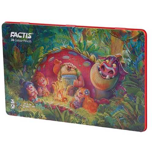 مداد 36 رنگ جعبه فلزی فکتیس