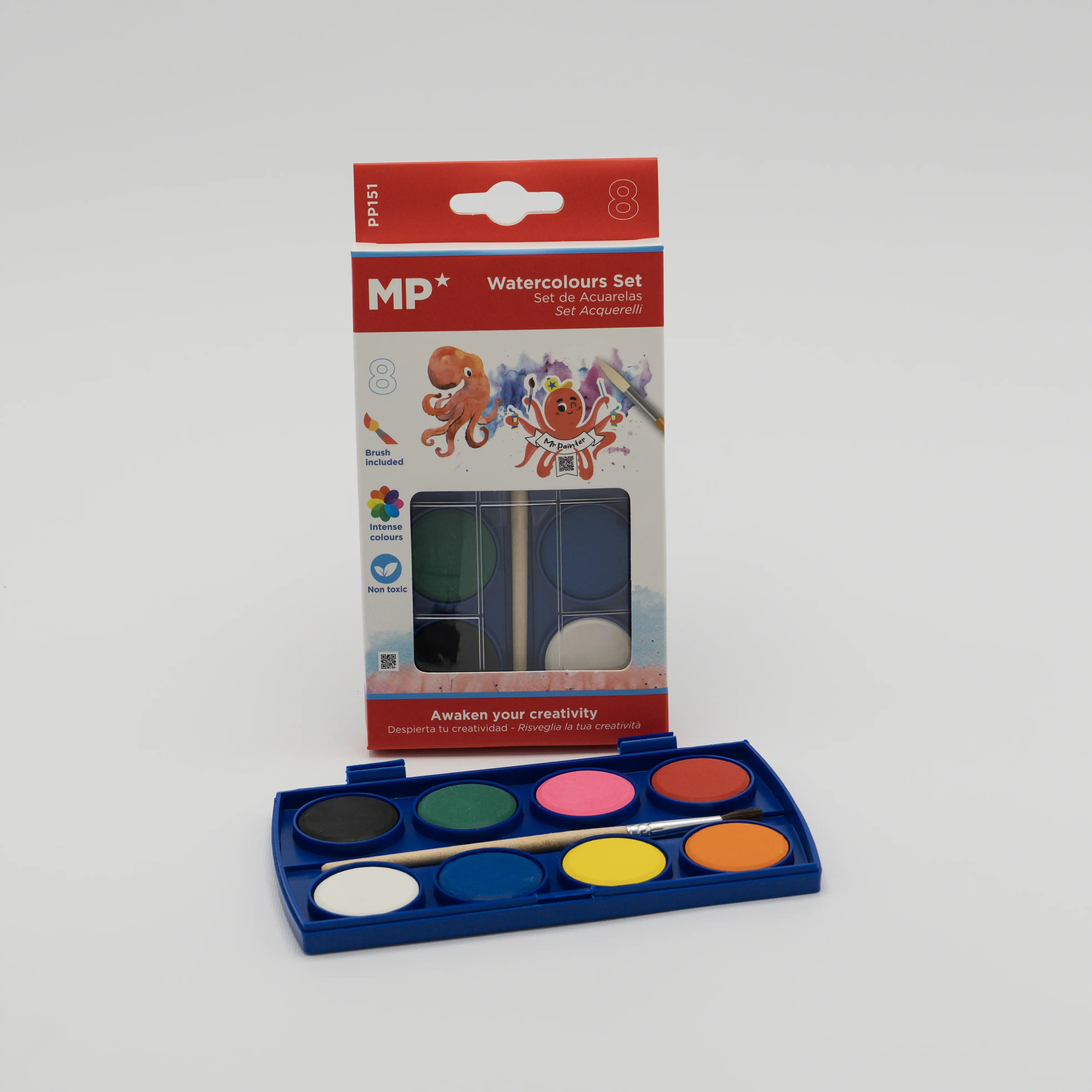 آبرنگ 8 رنگ  151 