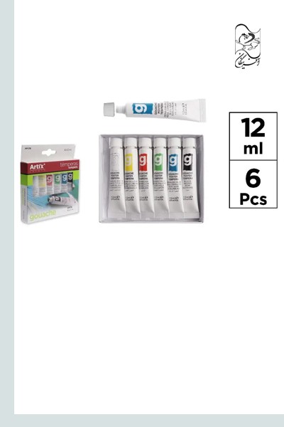 گواش آماده 12MM شش رنگ