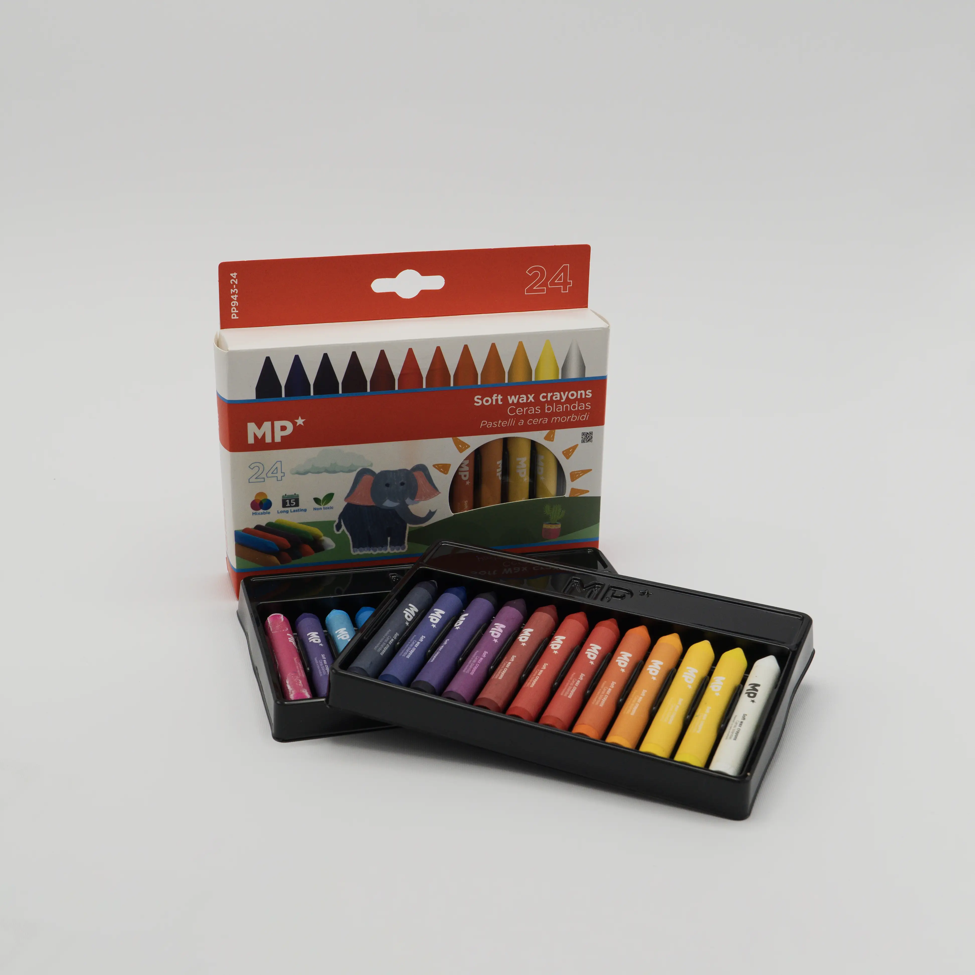 مداد شمعی   24 رنگ 324