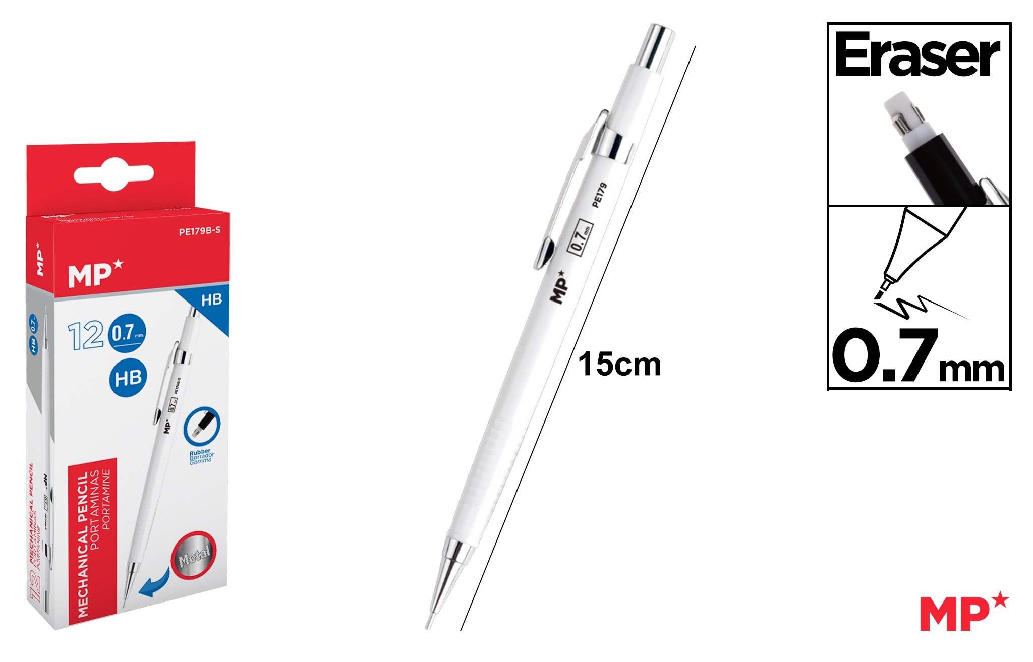 اتود 0.7 میل   سفید    179BS
