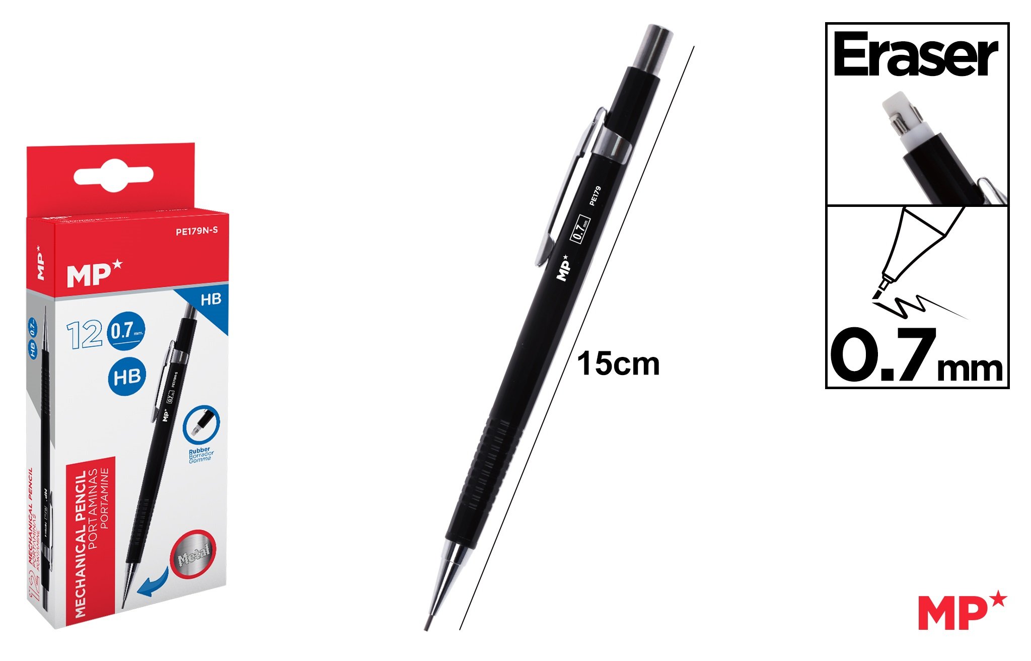 اتود 0.7 میل   مشکی   179NS