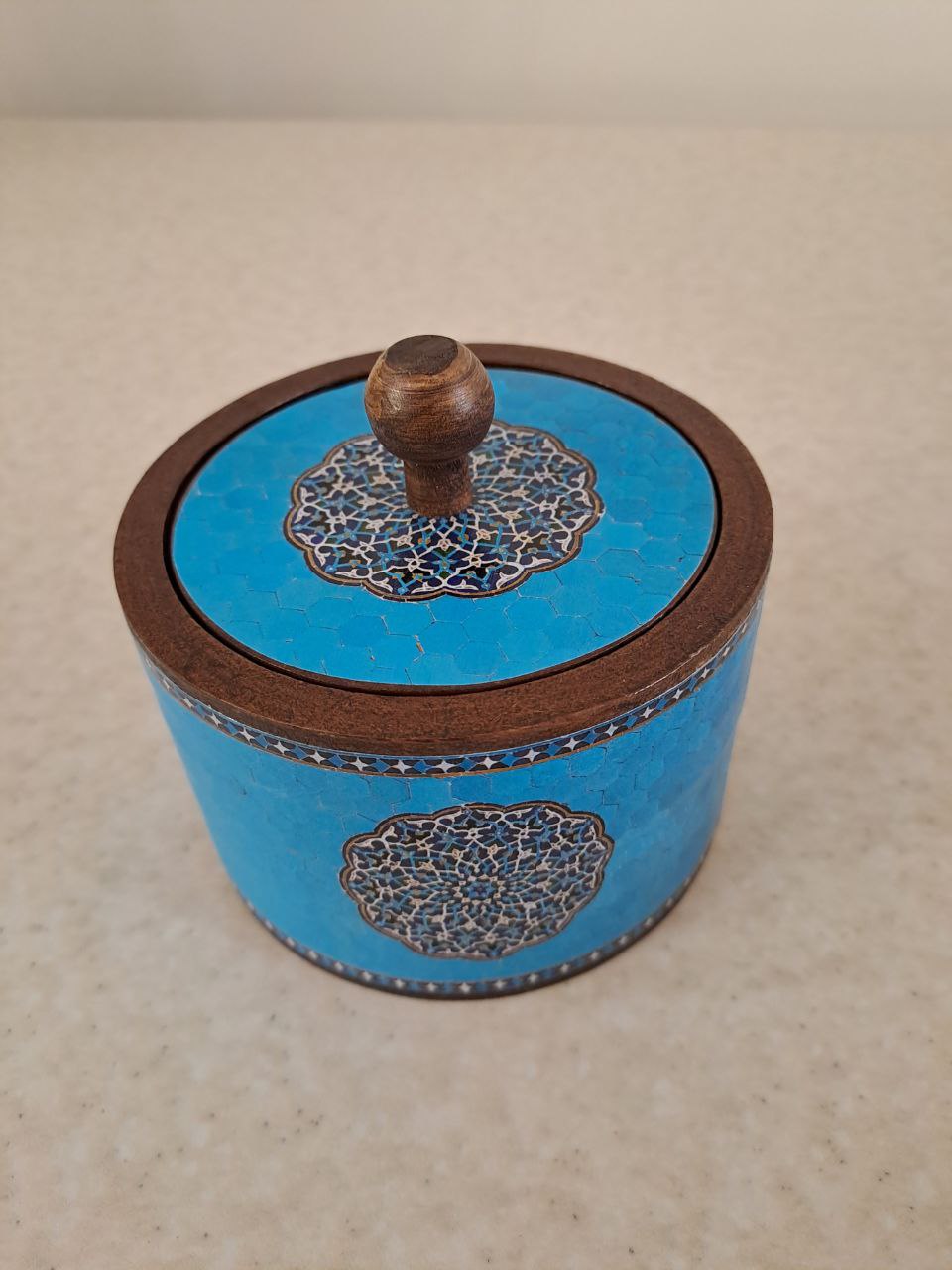 قندان گرد حوض نقره