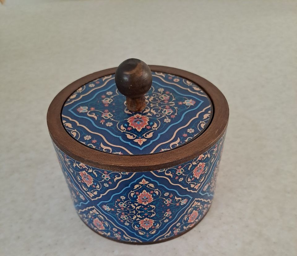 قندان گرد (مینیاتور طلایی)