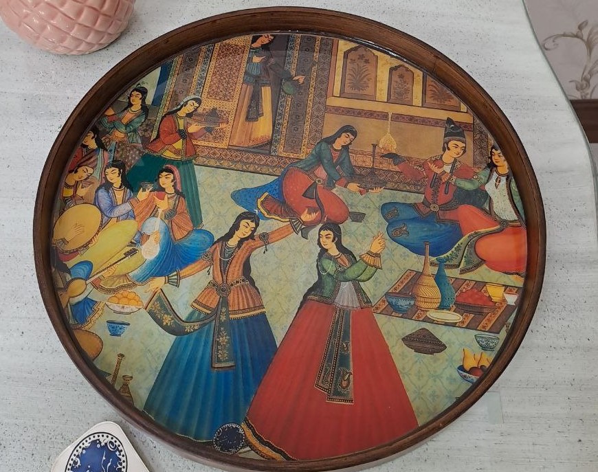 سینی ساده گرد (طرح ضیافت ایرانی)