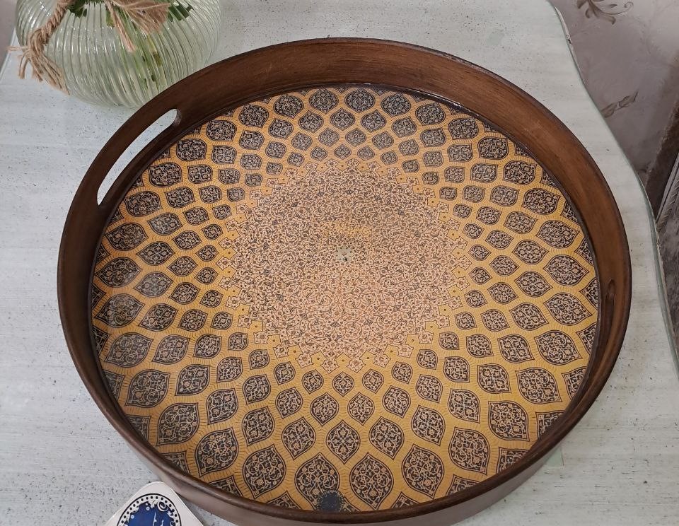 سینی ساده گرد (طرح شمس)