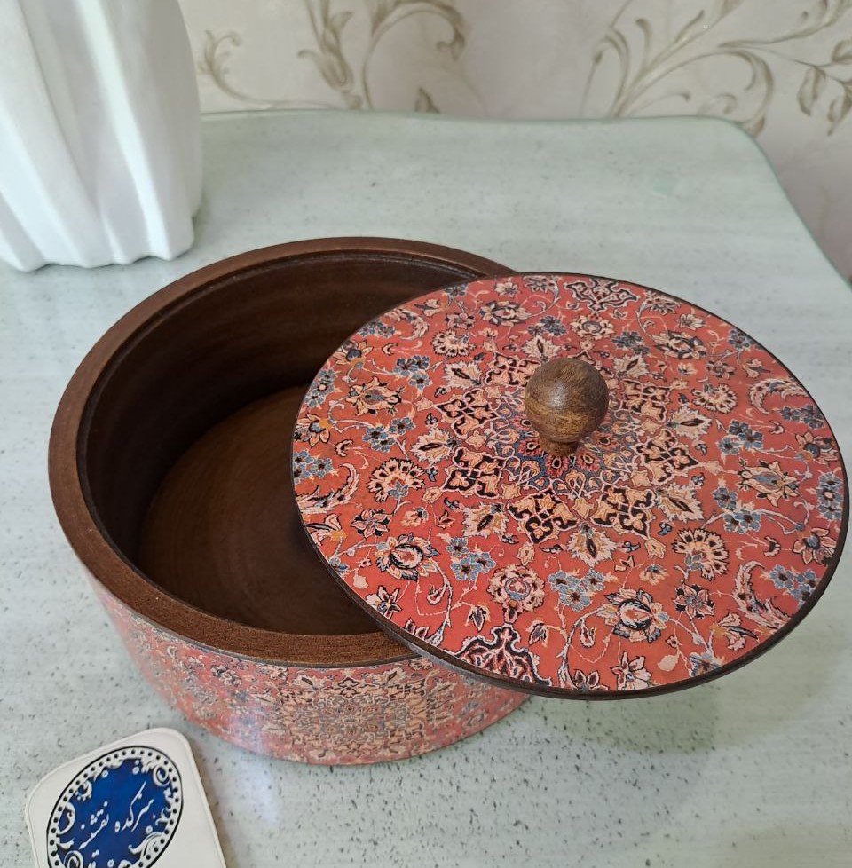 شکلات خوری گرد (طرح فرش ترنج)