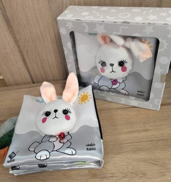کتاب پارچه ای حیوانات مزرعه (2زبانه  باجعبه)